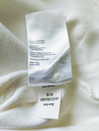 Polo manga larga Tommy Hilfiger blanco