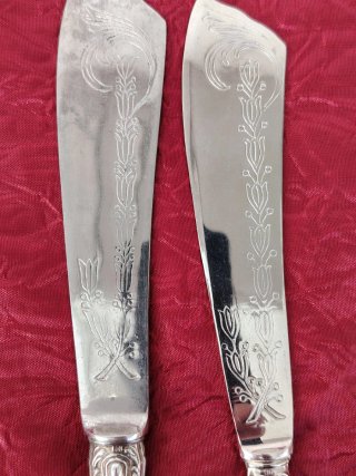Posate da portata vintage argento A800 placcato