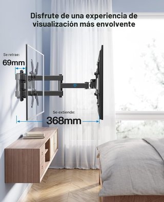PERLESMITH soporte TV pared giratorio universal