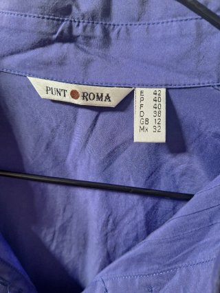 Blusa Punto Roma azul talla 42