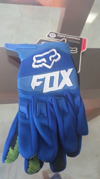 Luvas Fox Dirtpaw Motocross Azuis M
