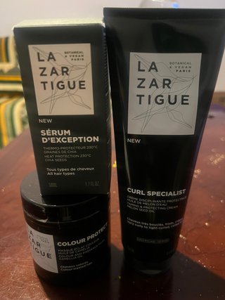 Lazar Tigue Sérum, Crema y Mascarilla Cabello