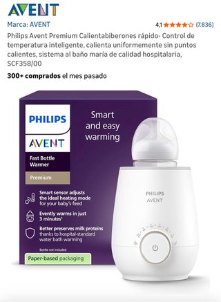 Calienta biberones Philips Avent Premium