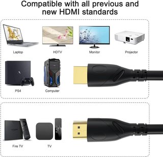 Cable HDMI 4K alta velocidad conectores oro