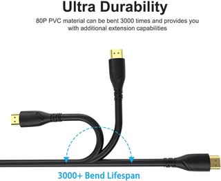 Cable HDMI 4K alta velocidad conectores oro
