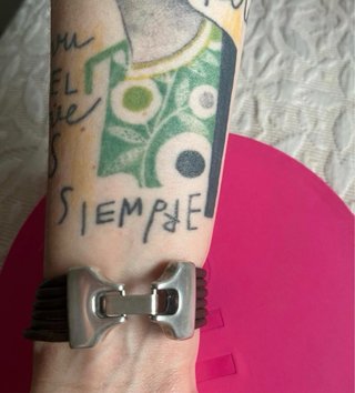 Pulsera de cuero marrón