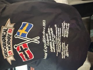Abrigo Geographical Norway Negro