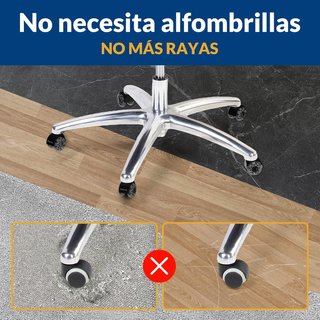 COSYLAND ruedas silla oficina silenciosas suaves