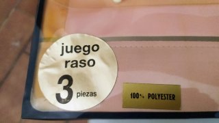 Juego de Sábanas Raso Rosa y Gris