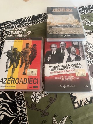 3 DVD Documentari Storia Fascismo e Italia + altro