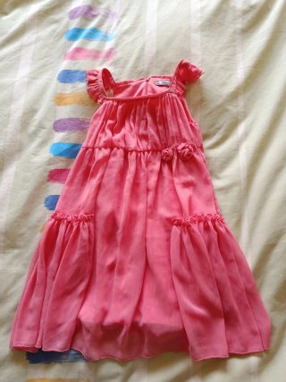 Vestido rosa talla 6 años