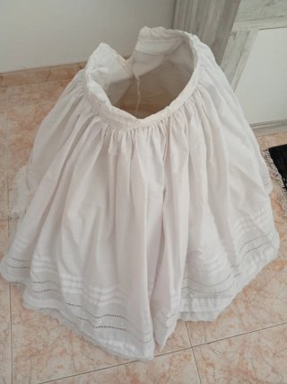 Cancán de niña blanco