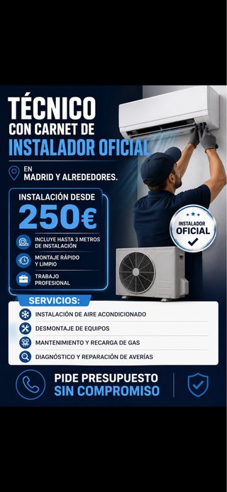 Instalación de aire acondicionado en madrid