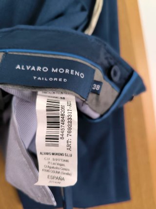 Traje de chaqueta azul