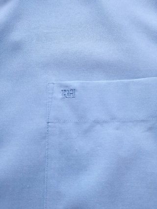 Camisa Pedro del Hierro azul manga corta