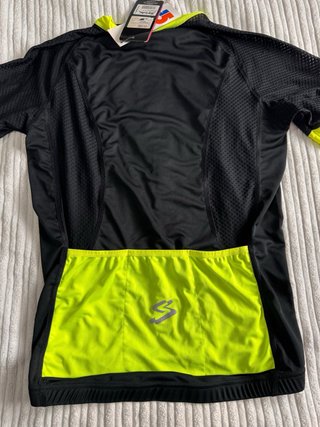 Maillot Ciclismo Spiuk Negro/Amarillo Flúor
