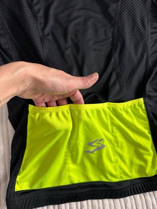 Maillot Ciclismo Spiuk Negro/Amarillo Flúor
