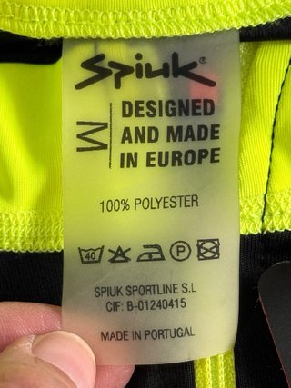 Maillot Ciclismo Spiuk Negro/Amarillo Flúor