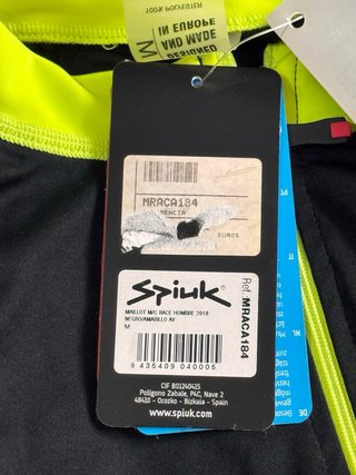 Maillot Ciclismo Spiuk Negro/Amarillo Flúor