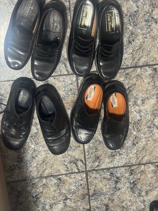 Lote de 4 mocasines negros