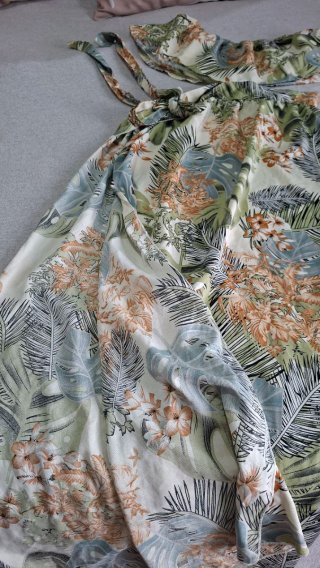 Conjunto Boho Falda Pareo y Top Tropical