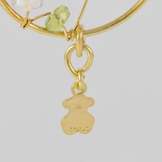 Colgante Tous en oro amarillo 18k y gemas Garabato