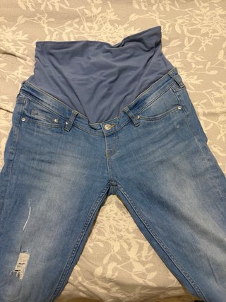 Vaqueros premamá C&A talla L + otro H&M