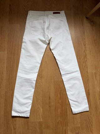Pantalón Stradivarius Blanco Talla 34