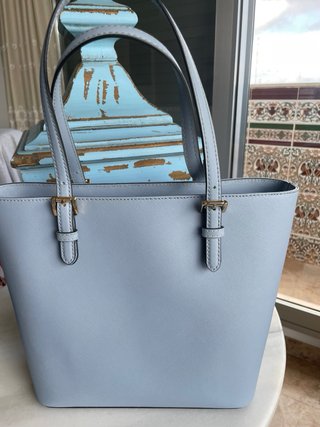 Bolso Michael Kors Azul y Dorado Original