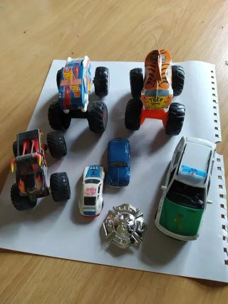 Lote 6 Coches Juguete Hot Wheels