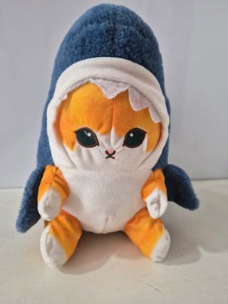 Peluche gato disfraz tiburón