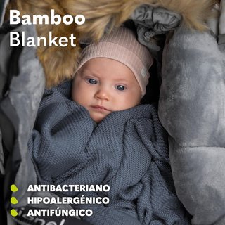 Lionelo manta bebé ligera suave antibacteriana