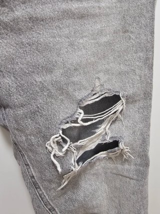 Pantalones vaqueros H&M grises rotos mujer T 38