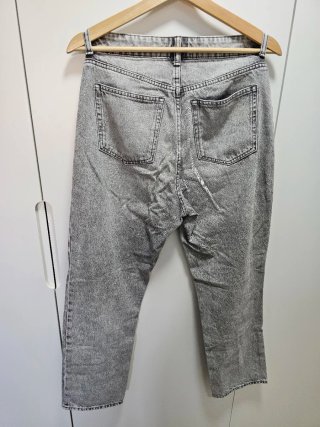 Pantalones vaqueros H&M grises rotos mujer T 38