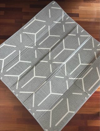 Parque infantil plegable 120x120x45cm + alfombra