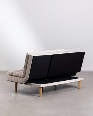Sofá cama 2 plazas tela Veka beige
