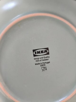 Vajilla Ikea Verde Porcelana