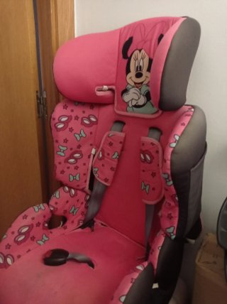 Silla coche infantil Minnie Mouse rosa