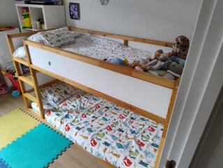 Cama litera Kura madera blanca