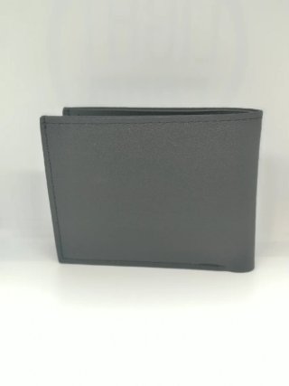 Cartera corta de cuero para hombre