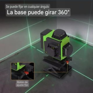Nivel Láser 4D 16 Líneas Trípode Maletín