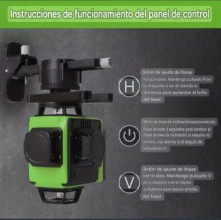 Nivel Láser 4D 16 Líneas Trípode Maletín