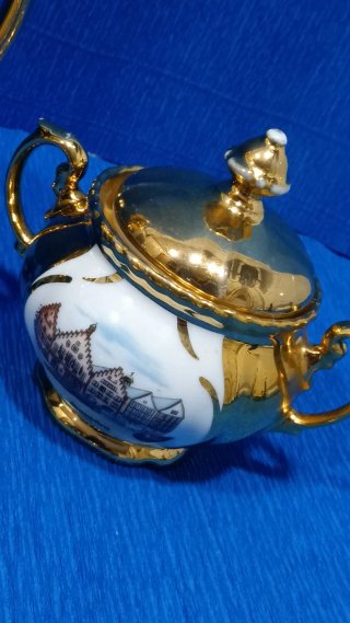 Juego café Bavaria 24K Gold vintage
