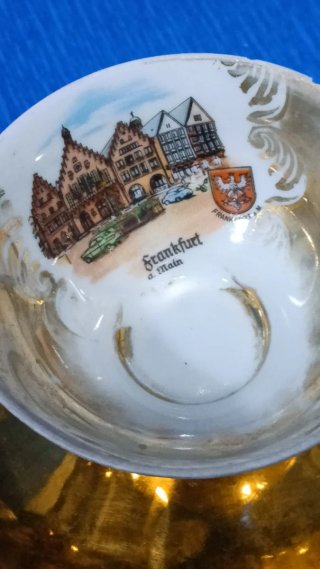 Juego café Bavaria 24K Gold vintage