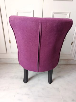 Pareja Sillones Terciopelo Púrpura
