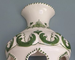 Pareja Apliques/Farolas, cerámica para pared