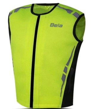 Chaleco Reflectante Bela Negro/Amarillo Fluor