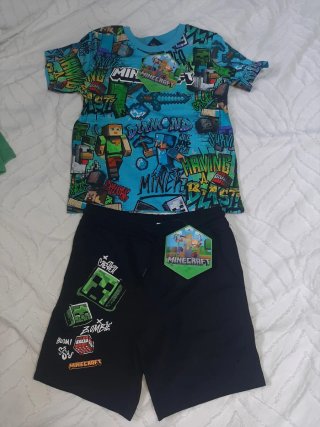 Conjunto Minecraft Camiseta y Pantalón Corto