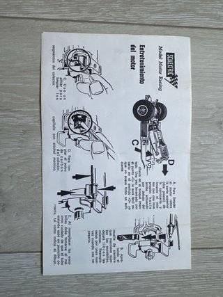 Instrucciones Scalextric Coche Tyrrell P-34