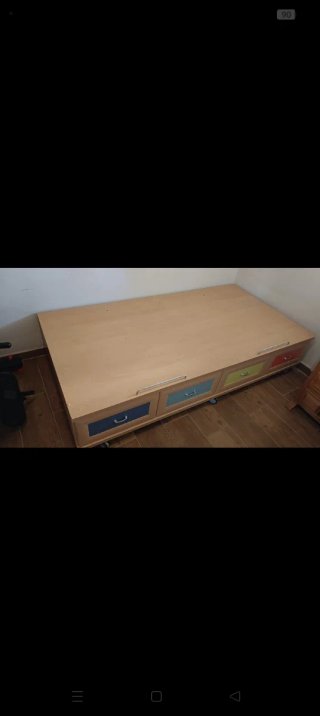 Cama juvenil con doble colchón